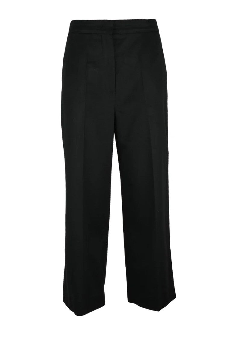Max Mara Virgin Wool Trousers - Black
