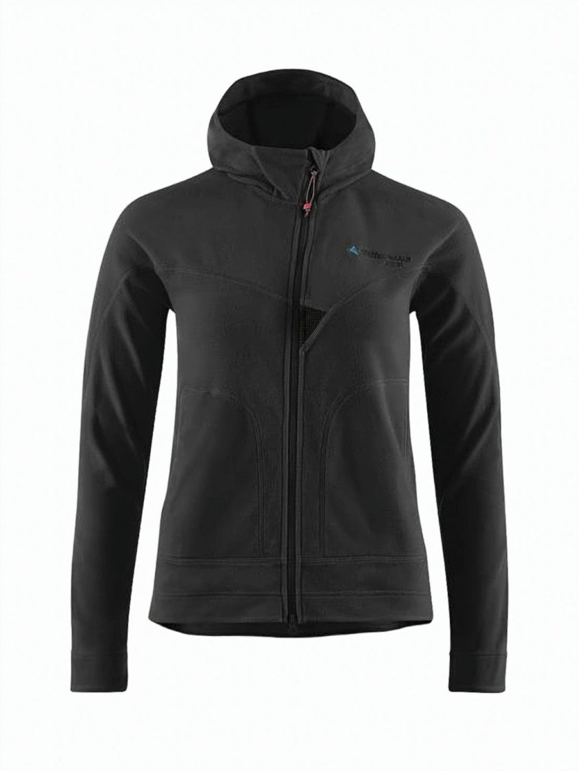 Klattermusen Fitted Black Klattermusen Jacket With Hood And Seam Detail