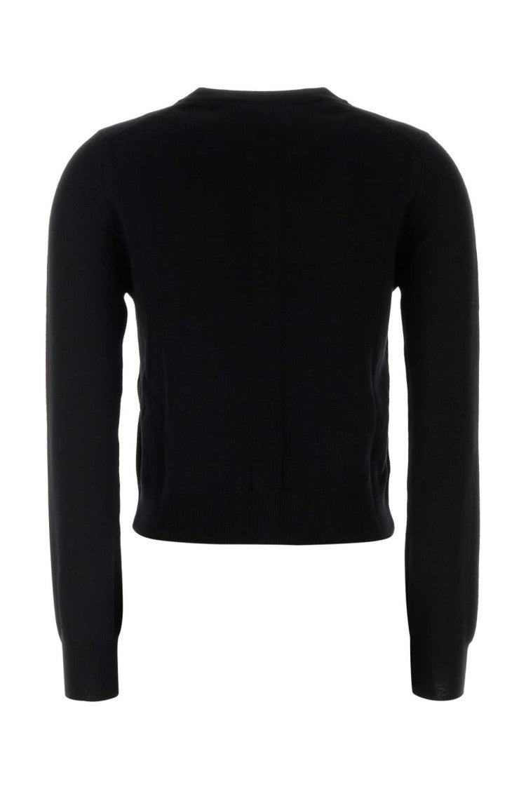 Maison Kitsuné Black Wool Cardigan
