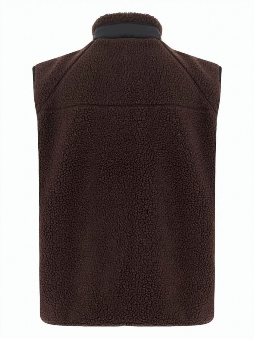 Carhartt Wip Textured Fleece Liner Vest With High Collar