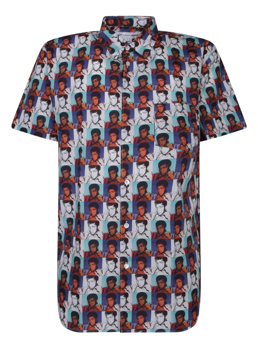 Comme Des Garçons All-Over Print Short-Sleeved Shirts