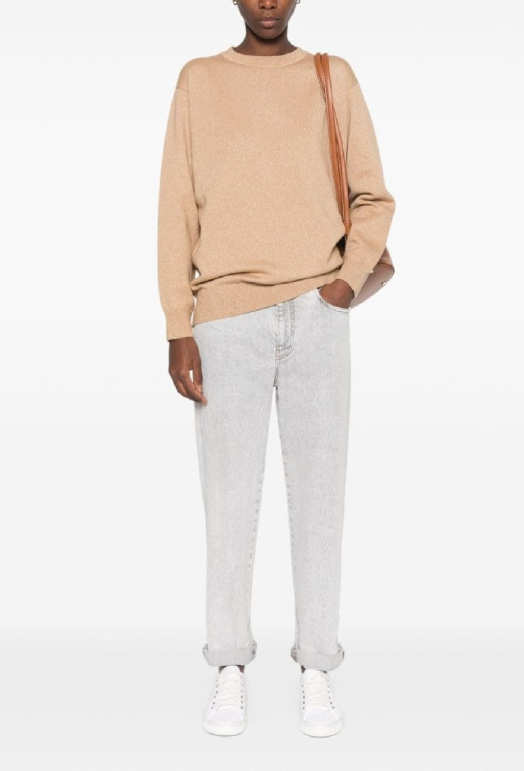 Fabiana Filippi Knit Sweater With Blend Of Wool, Silk, And Cashmere