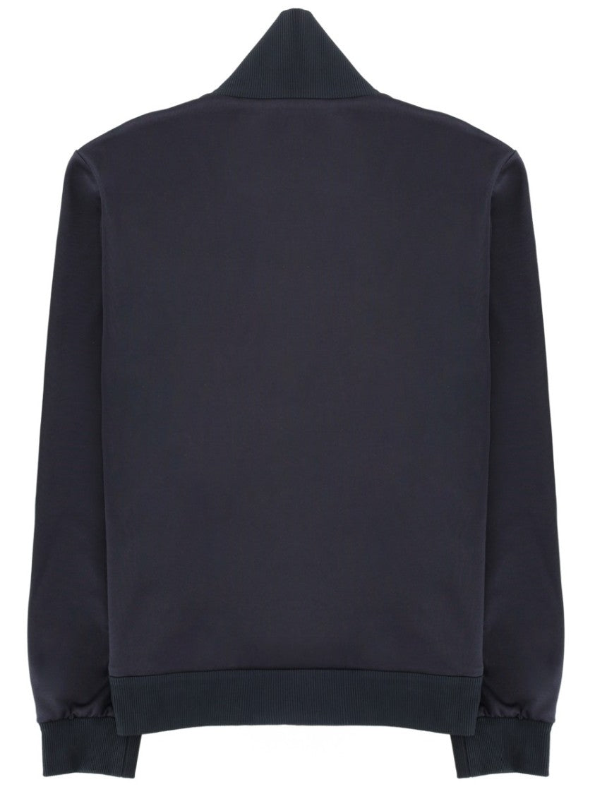 Gucci Striped Accent High-Collar Zip Jacket