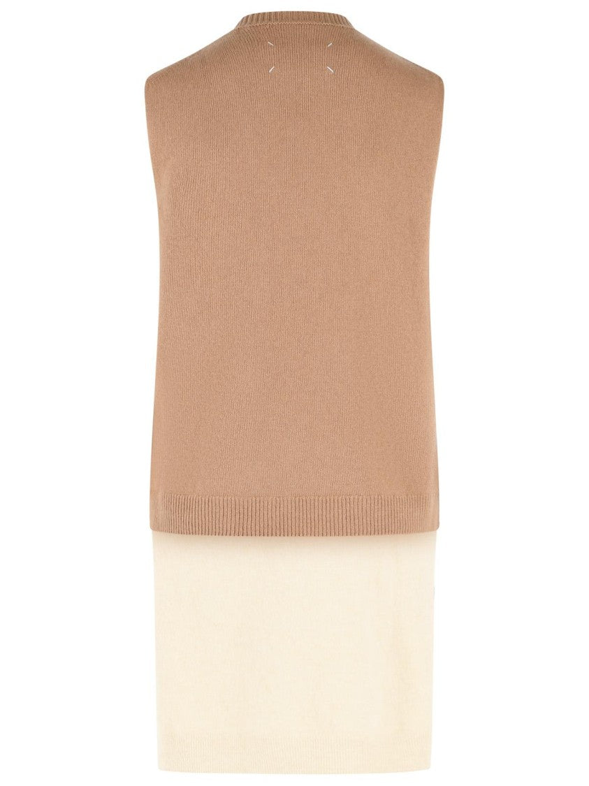 Maison Margiela Beige Virgin Wool Vest