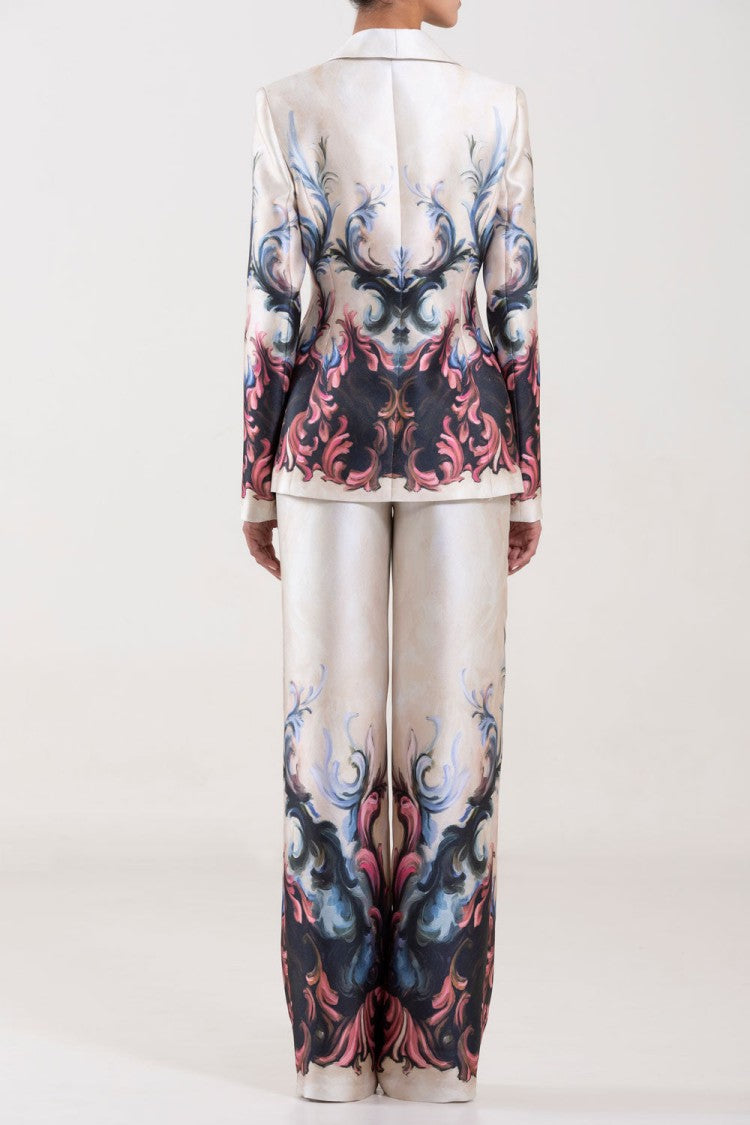 Saiid Kobeisy Mikado Pique Printed Jacket