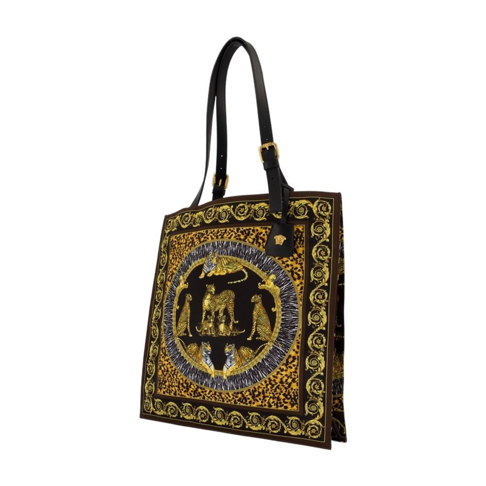 Versace Wild Cats Shopper Bag - Nylon - Multicolor