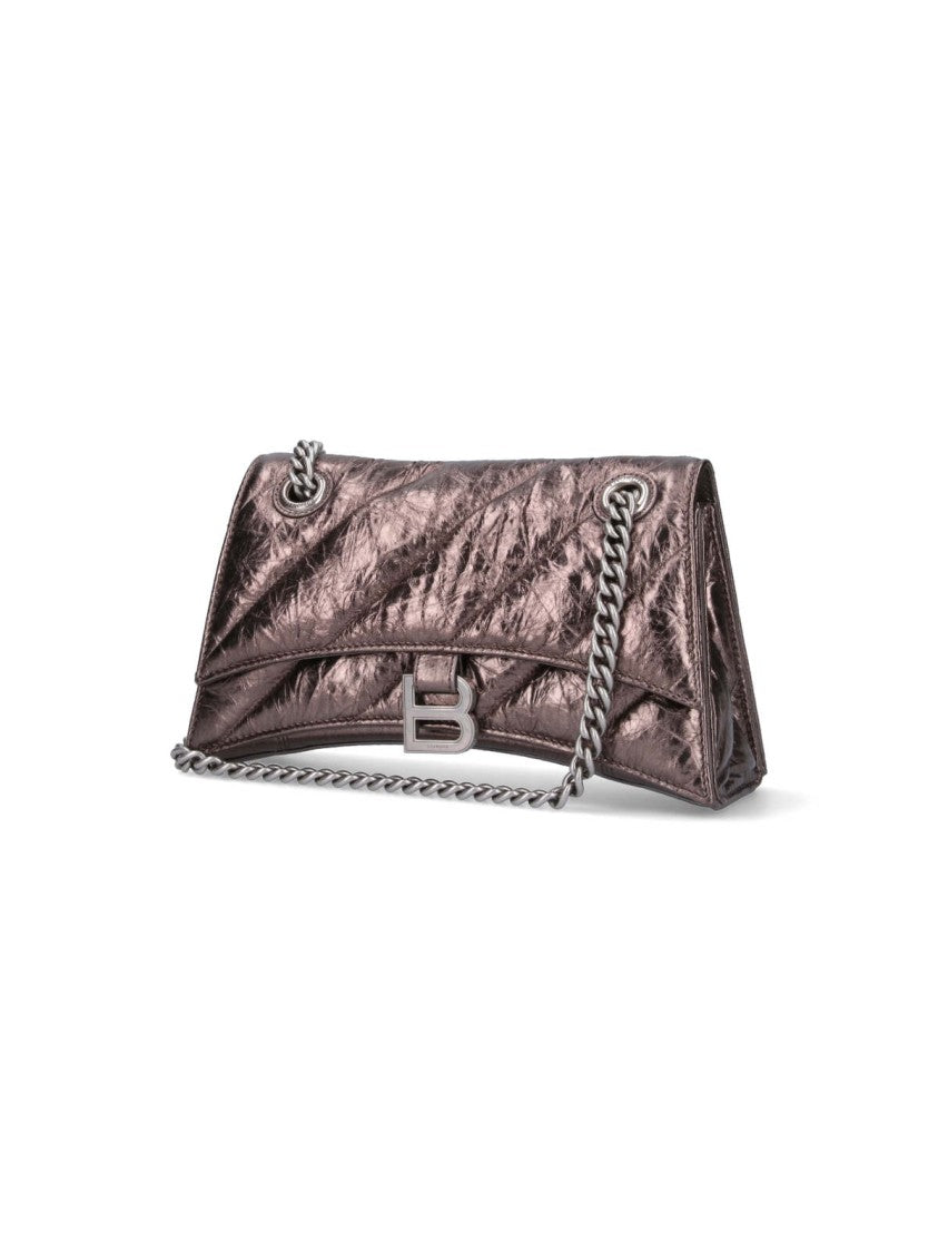 Balenciaga Small 'Cush Chain' Shoulder Bag – Brown