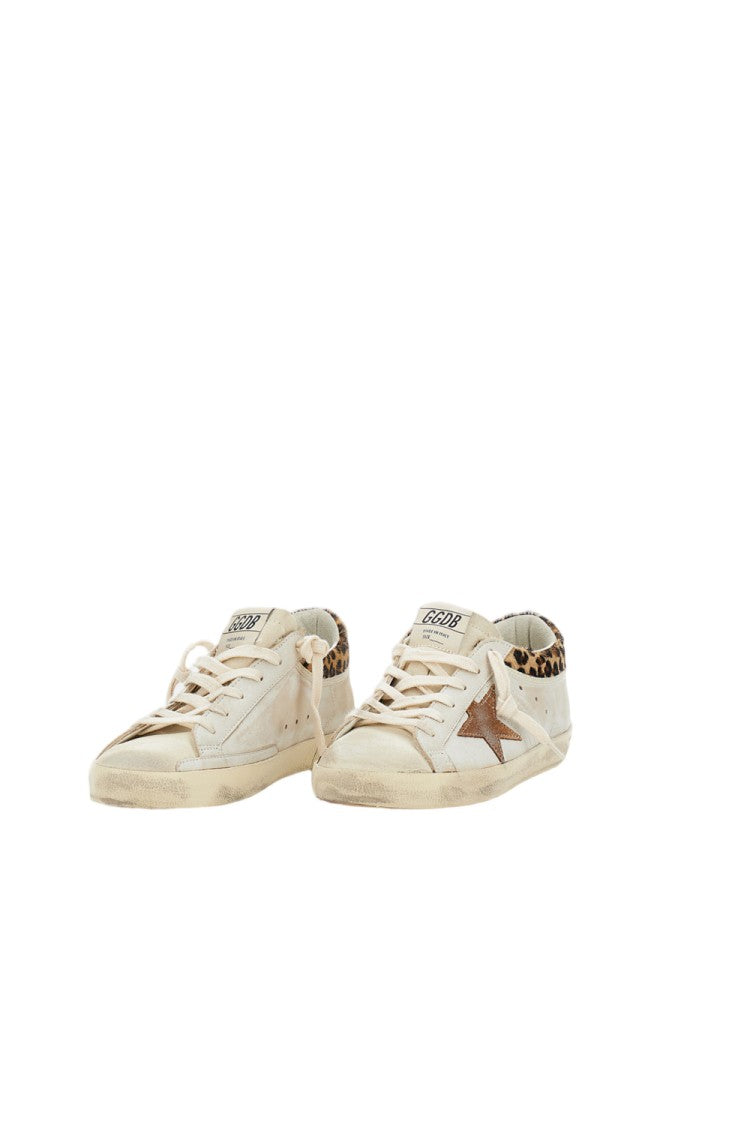 Golden Goose Tan Leather Star Sneakers