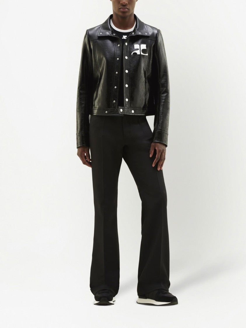 Courrèges Black Silk And Nylon Lightweight Jacket