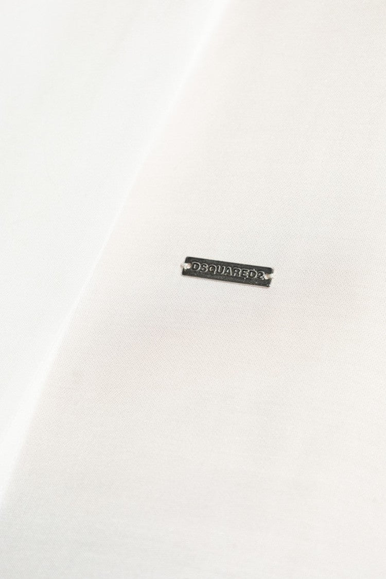 Dsquared2 White Tailored Shirt With Bow Tie Detail