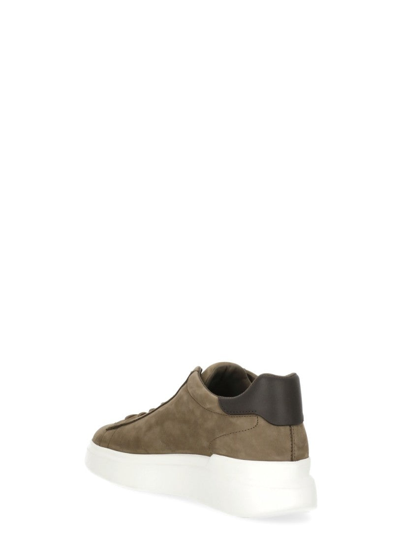 Hogan Brown Suede Low-Top Sneakers