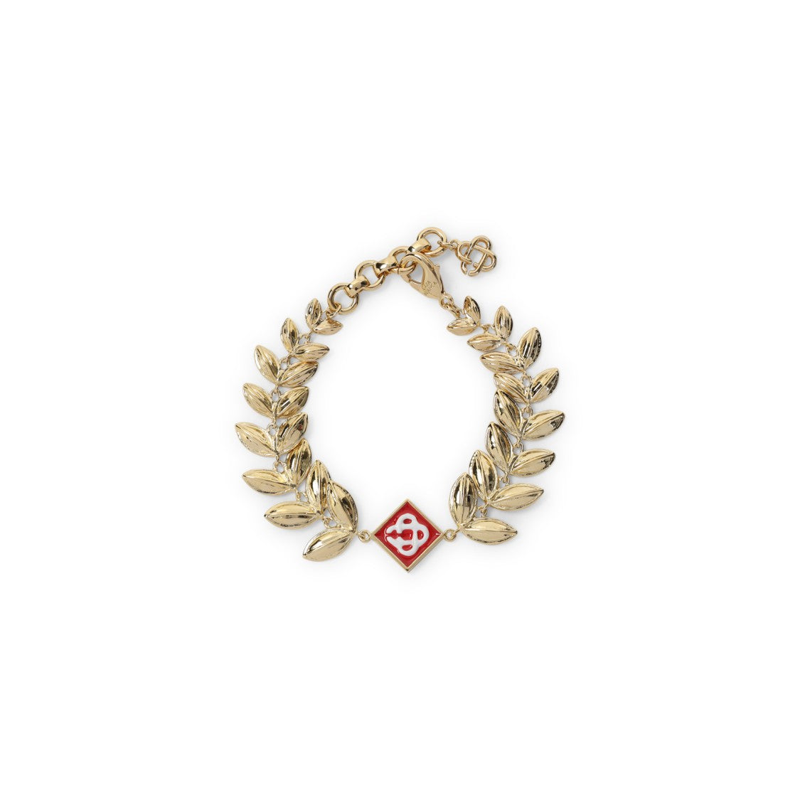 Casablanca Brass Laurel Leaf Bracelet