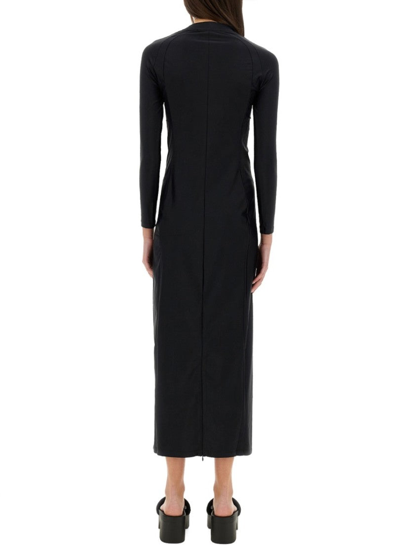 T By Alexander Wang Long Dress With Logo