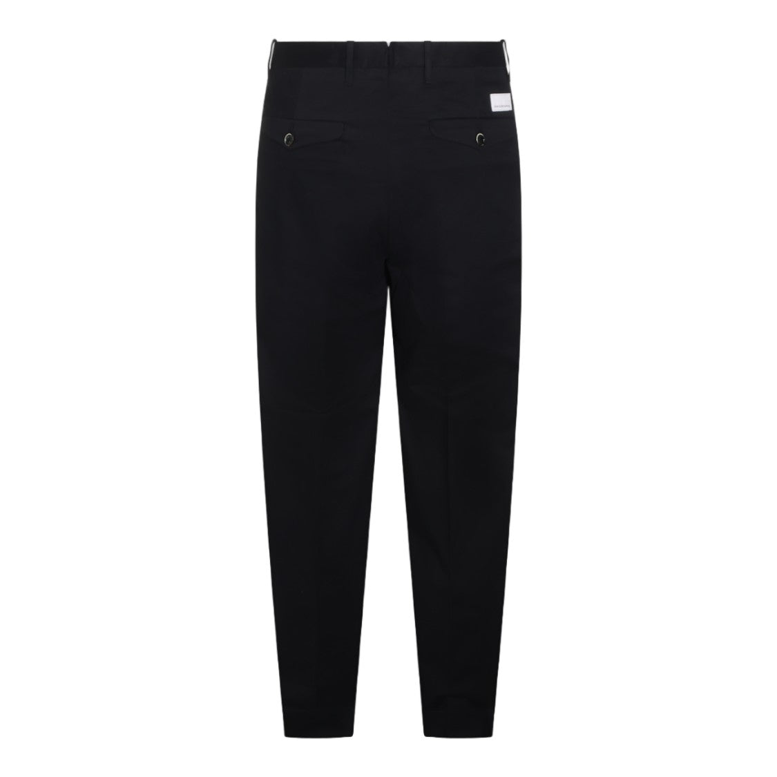Nine In The Morning Black Tailored Structured Finish Straight-Leg Pants