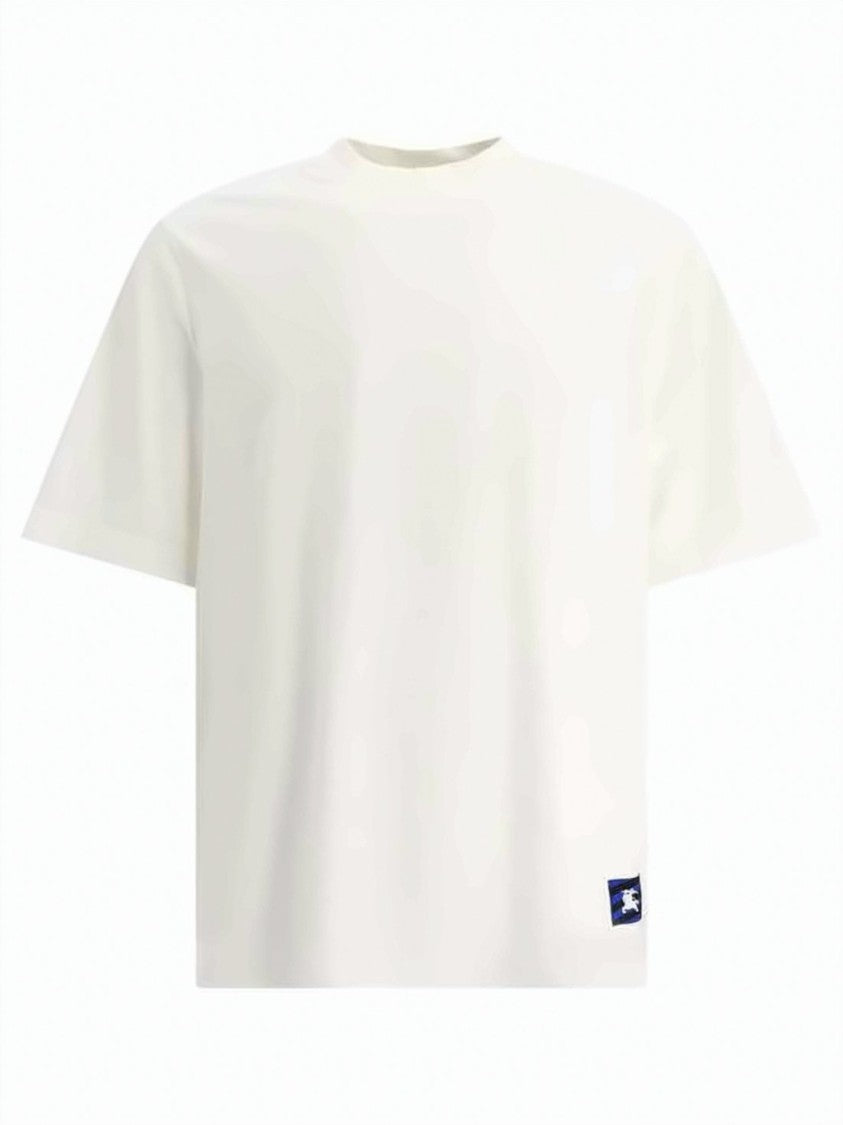 Burberry Short-Sleeved Cotton T-Shirt With Emblematic Detail