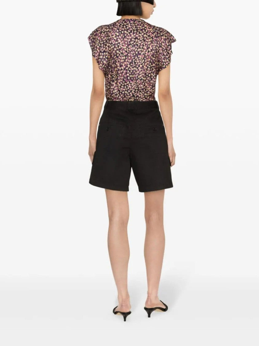 Isabel Marant Lisette Cotton Cargo Shorts