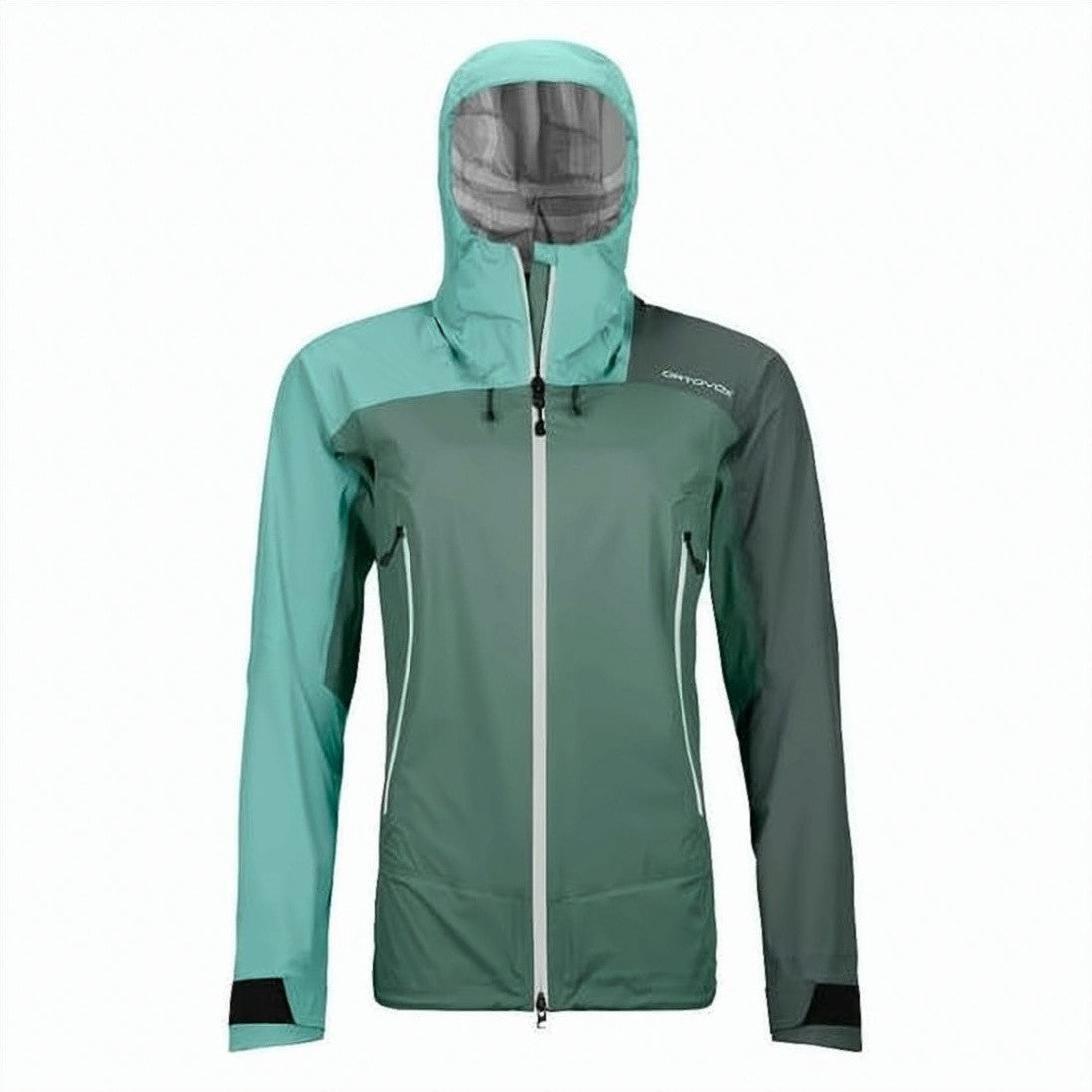 Ortovox Color-Blocked Activewear Jacket With Hood And Zippered Pockets