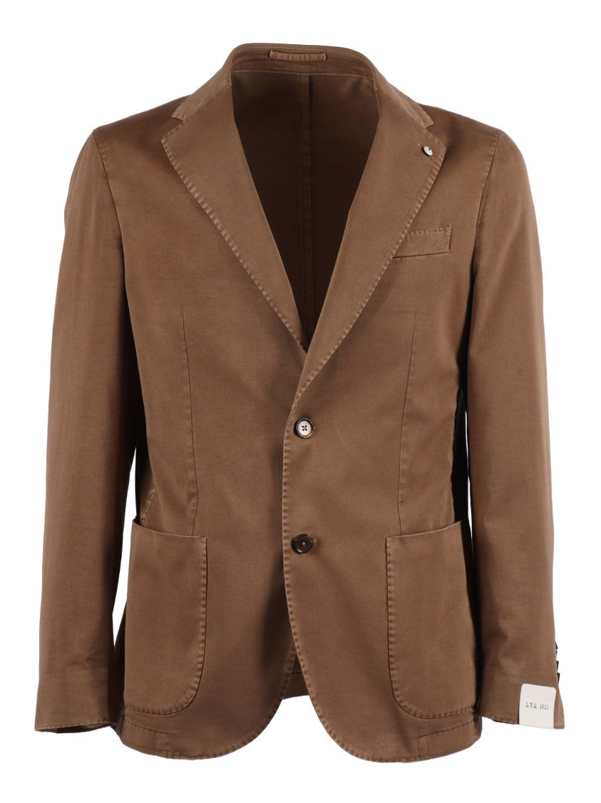 L.B.M. 1911 Brown Tailored Drop S Blazer