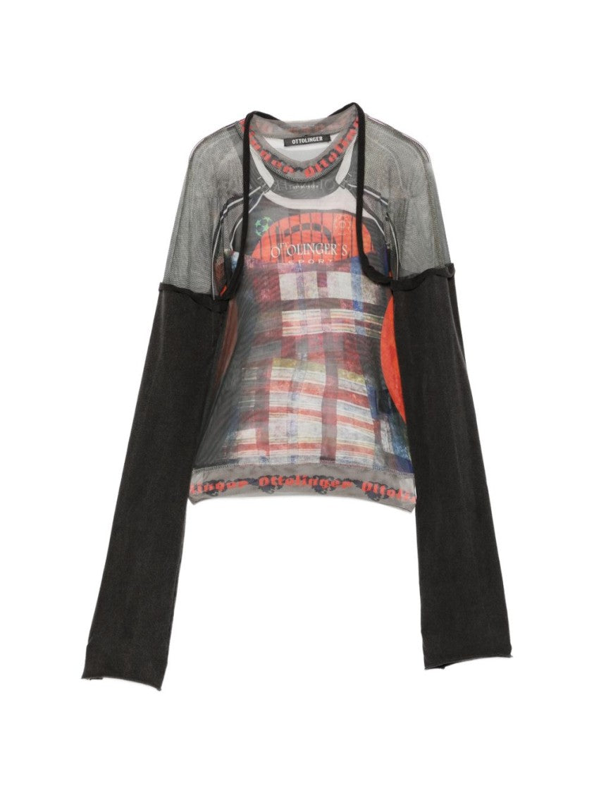 Ottolinger Long-Sleeved Top With Abstract Print