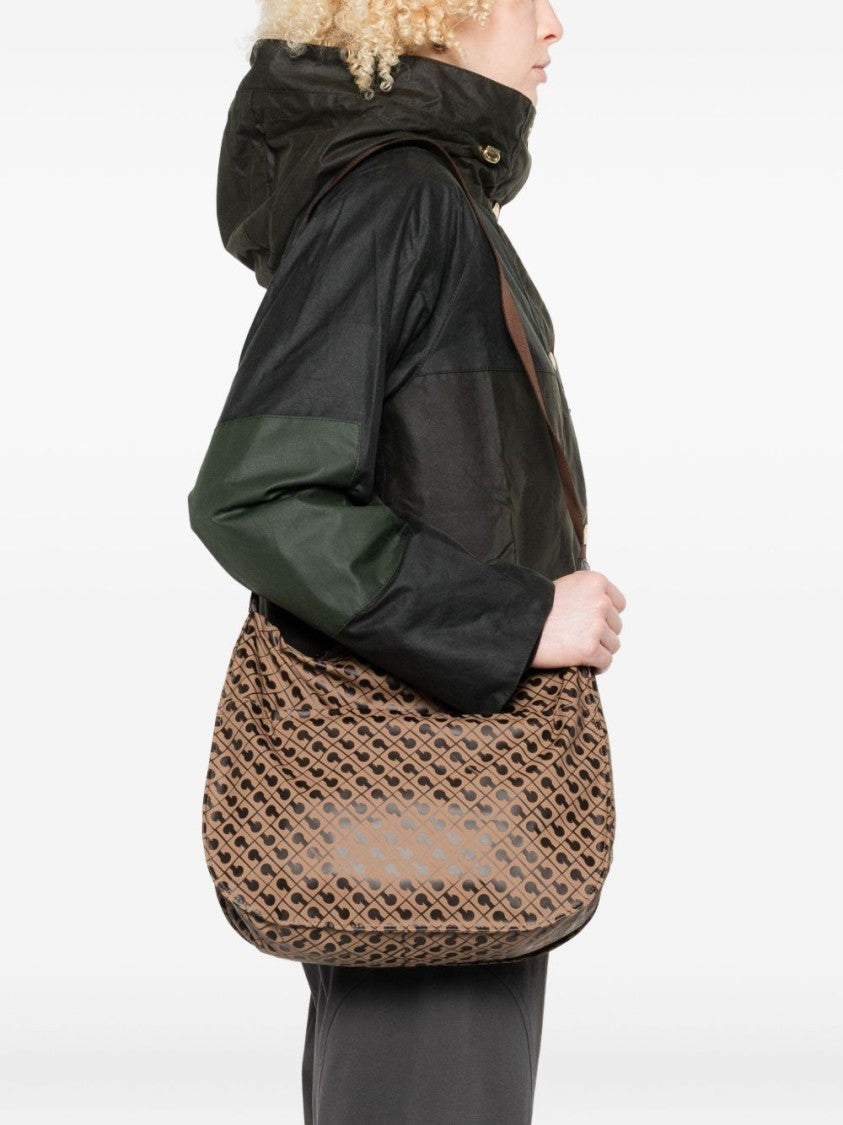 Gherardini Geometric Pattern Shoulder Bag With Adjustable Strap