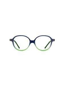Lookkino Vibrant Green Gradient Optical Frame With Sleek Oval Design