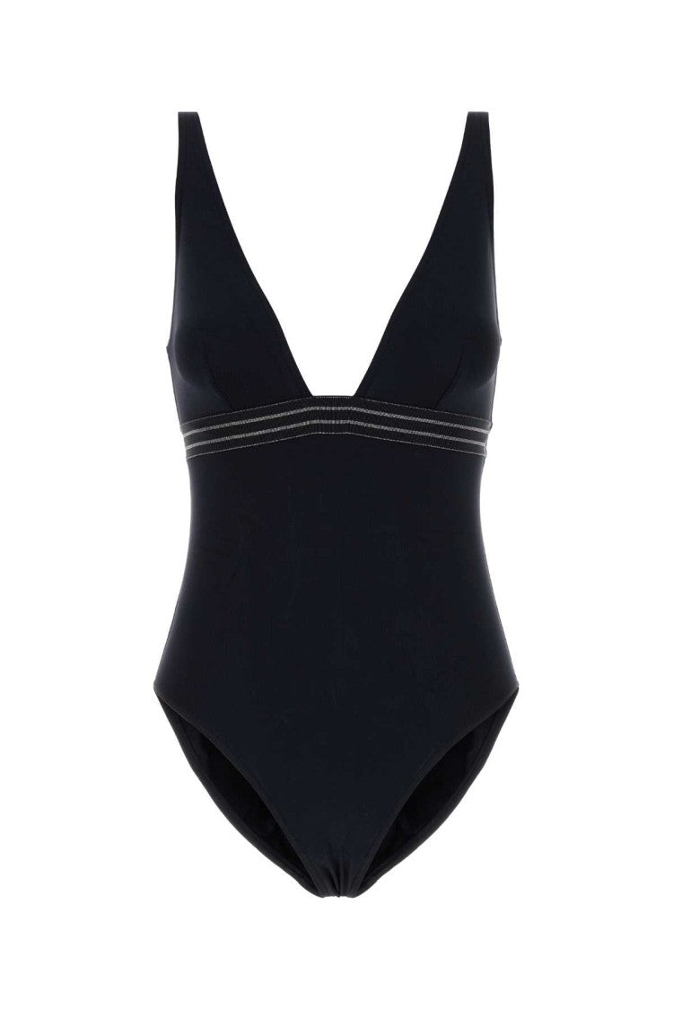 Eres Black Stretch Nylon Sillage Swimsuit