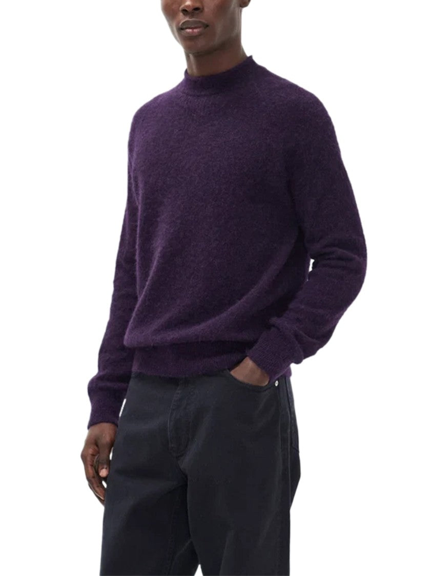 Norse Projects Nordevik Purple Baby Alpaca Crewneck Sweater