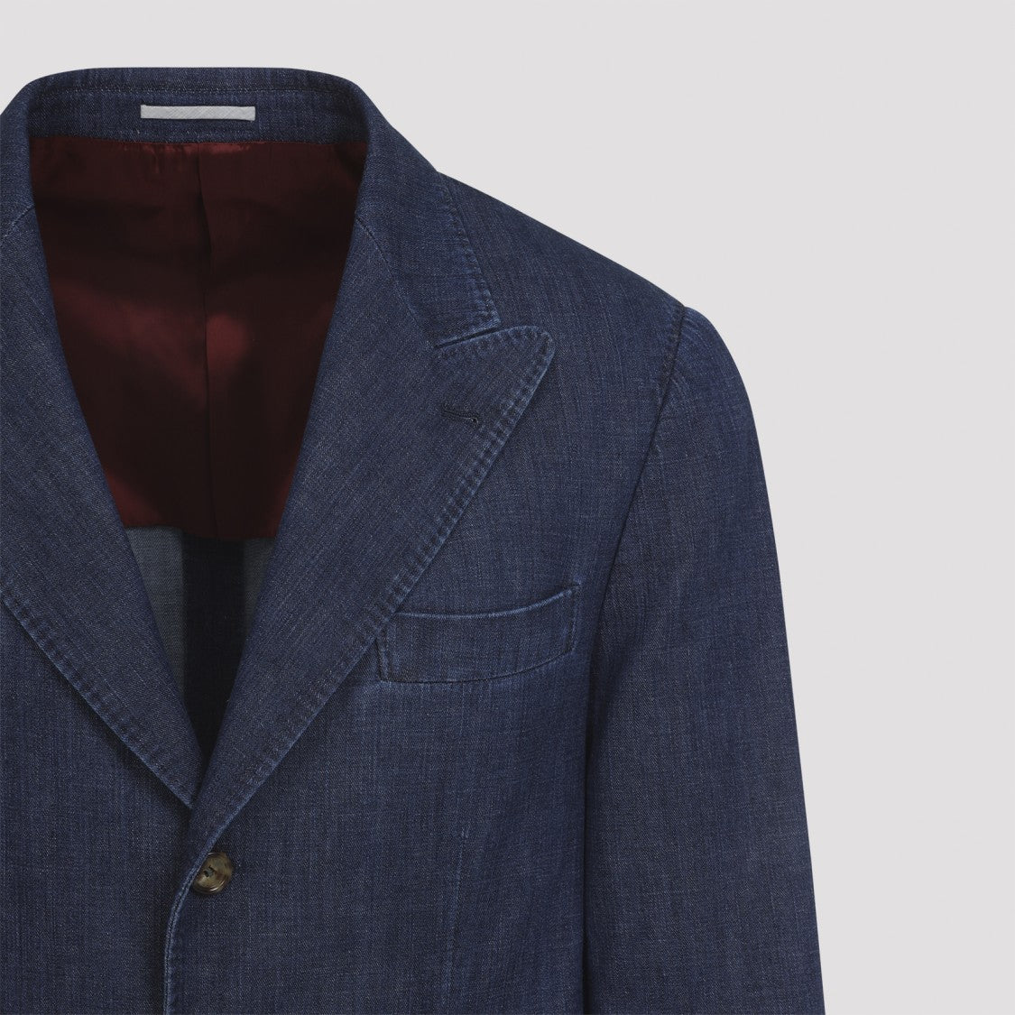 Brunello Cucinelli Denim Dark Blue Cotton Jacket