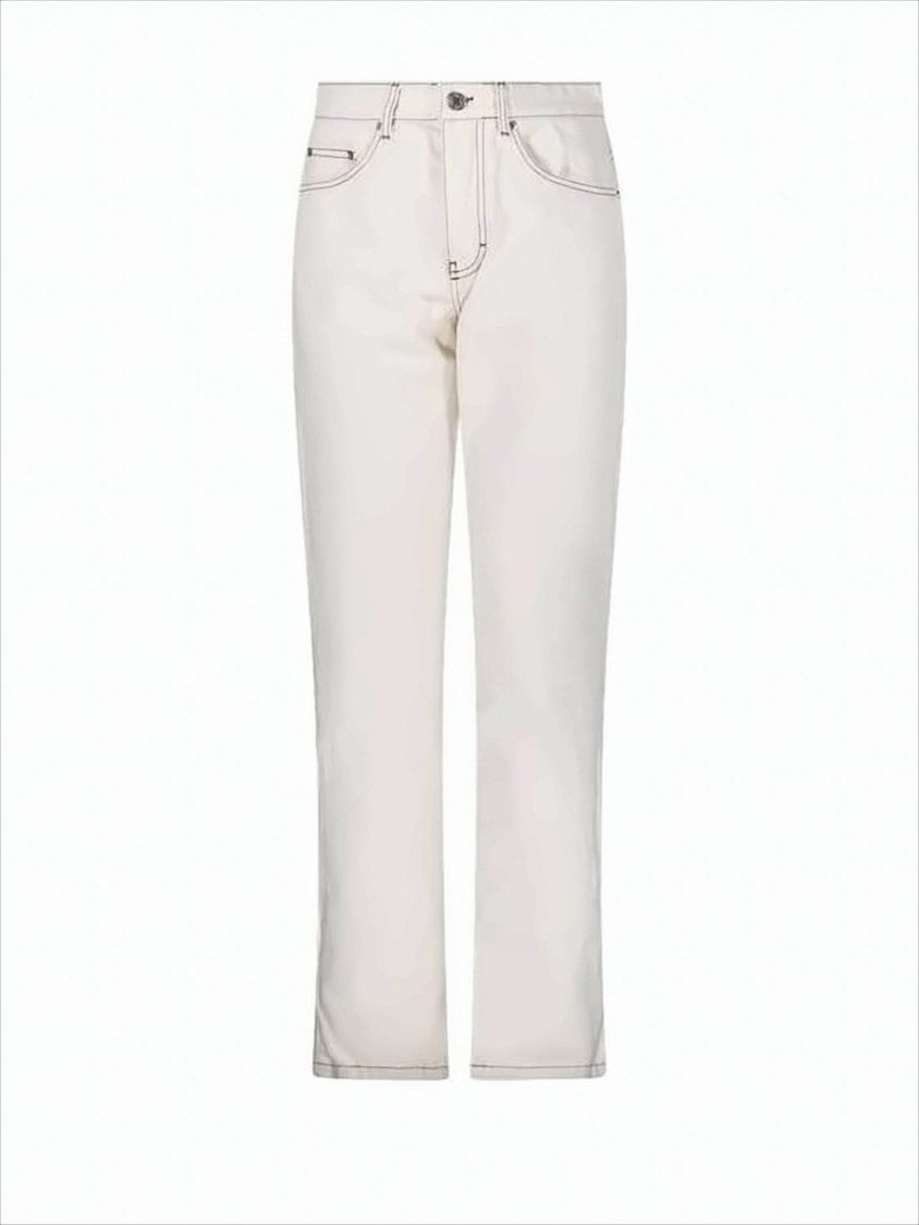 Ami Paris Straight-Leg Denim Pants With Classic Five-Pocket Design