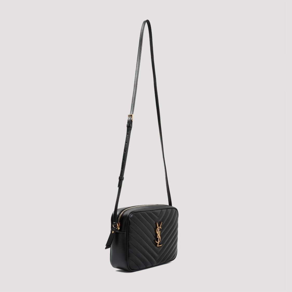 Saint Laurent Black Calf Leather Lou Bag