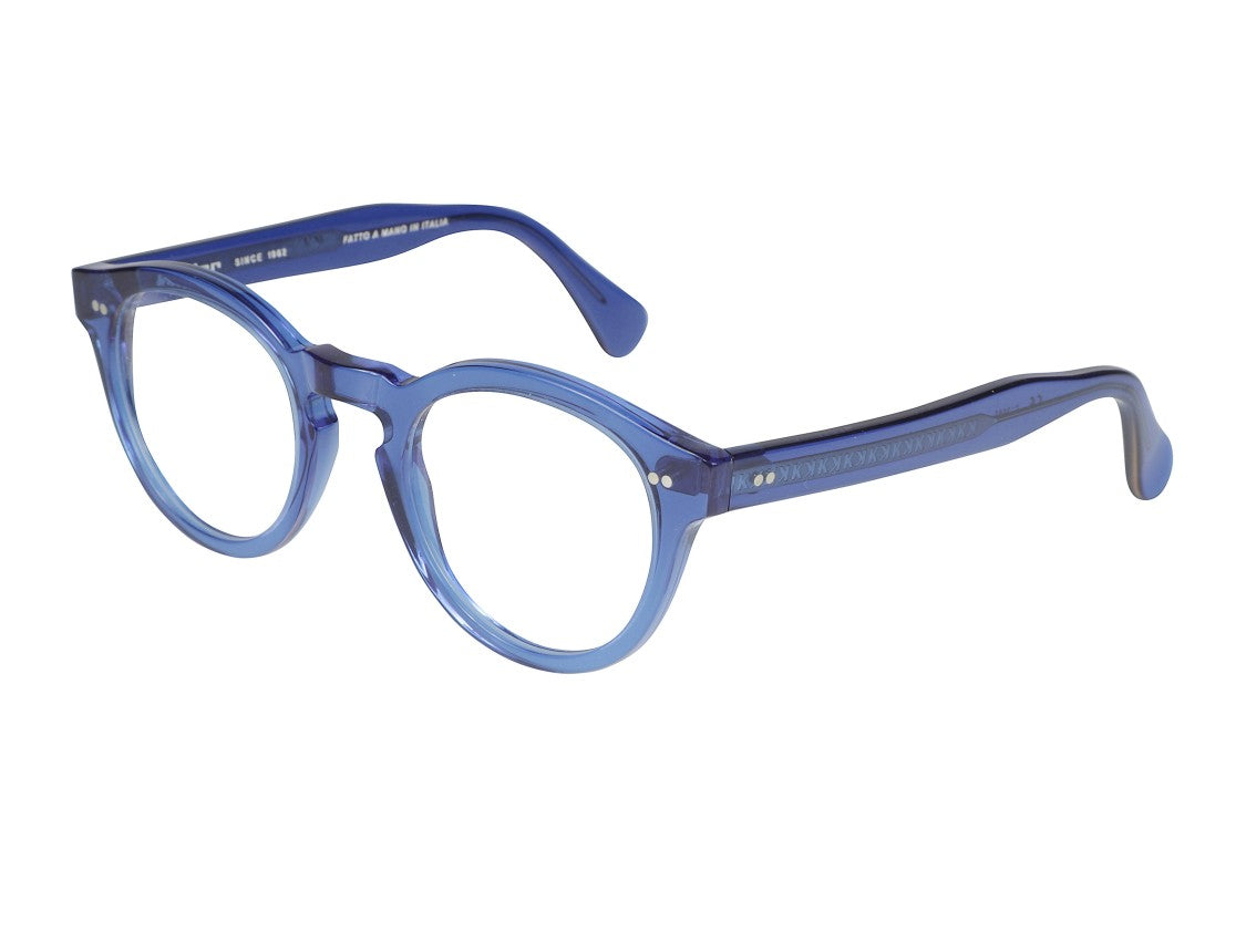 Kador Blue Tony-K Keyhole Translucent Acetate Eyeglasses
