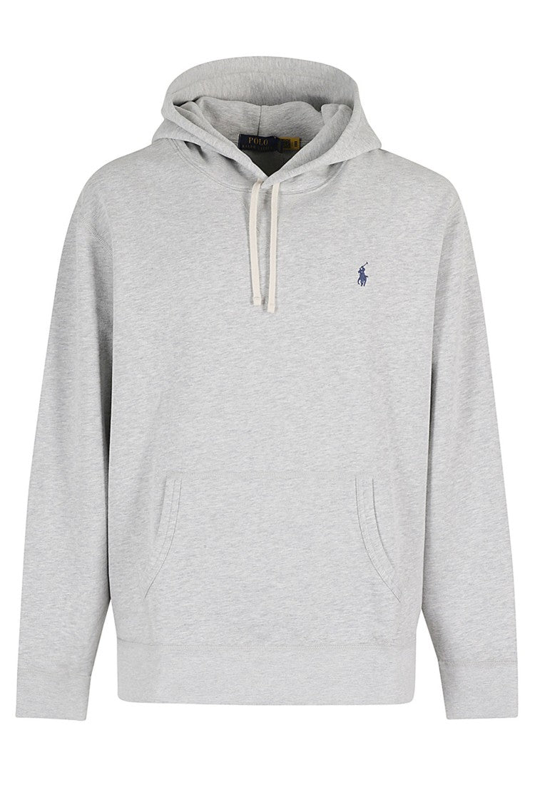 Polo Ralph Lauren Andover Grey Hooded Cotton-Blend Sweatshirt
