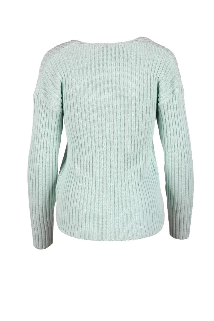 Ballantyne Cropped Mint Green Sweater