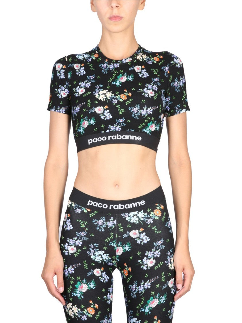 Paco Rabanne Fitted Cropped Top