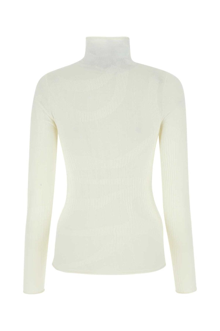 Dion Lee Ivory Stretch Wool Blend Top