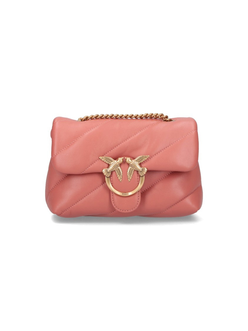 Pinko Mini Handbag With Quilted Nappa And Gold-Tone Details