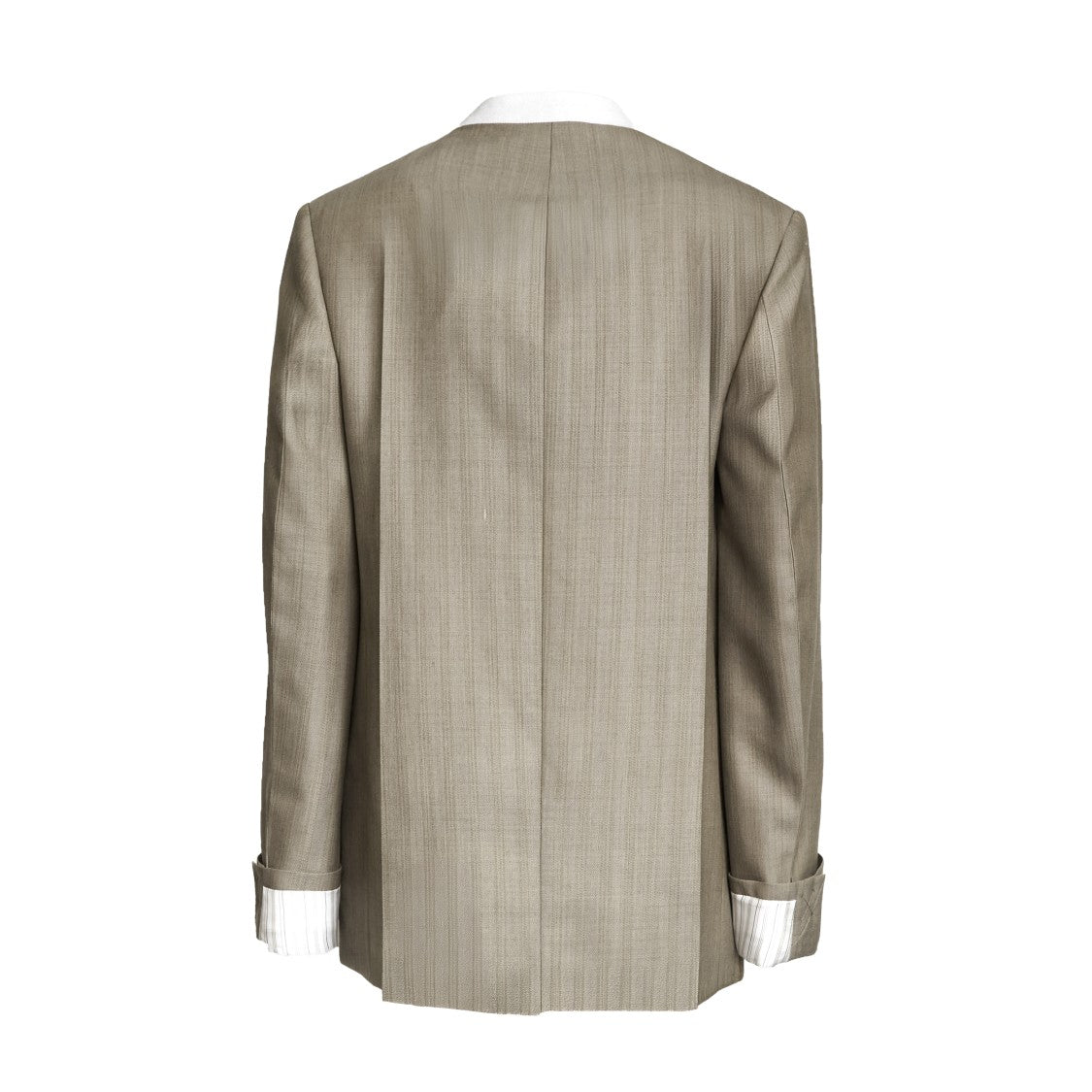 Victoria Beckham Half Double Breasted Collarless Blazer