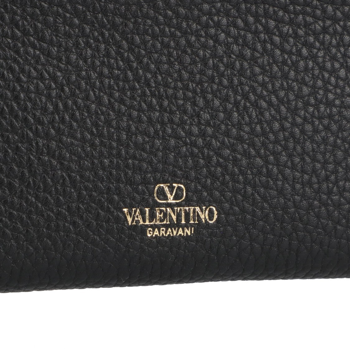 Valentino Garavani Black Leather Rockstud Wallet