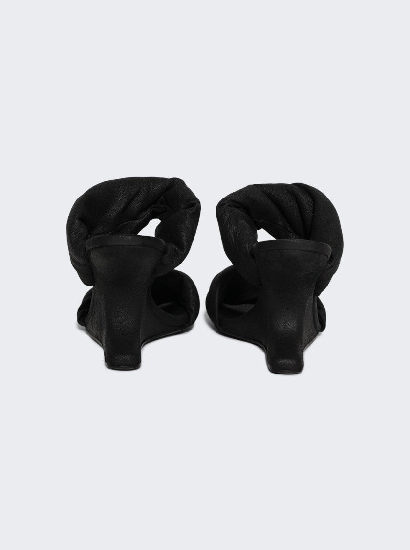 Rick Owens Twisted Cantilever 8 Sandals Black