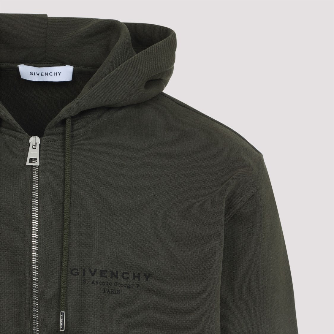 Givenchy Classic Zip-Up Hooded Sweatshirt With Branding
