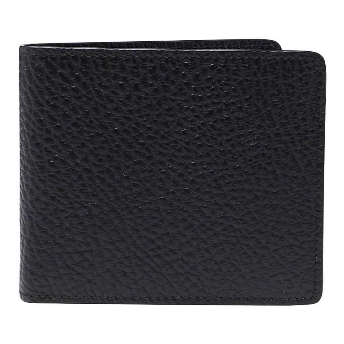 Maison Margiela Textured Black Leather Bifold Wallet