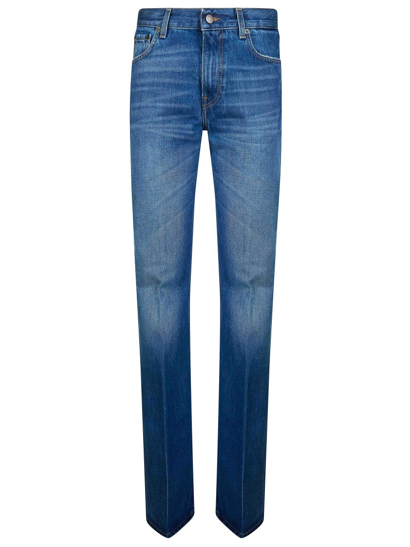 Haikure Medium Blue Wash Faded Jeans