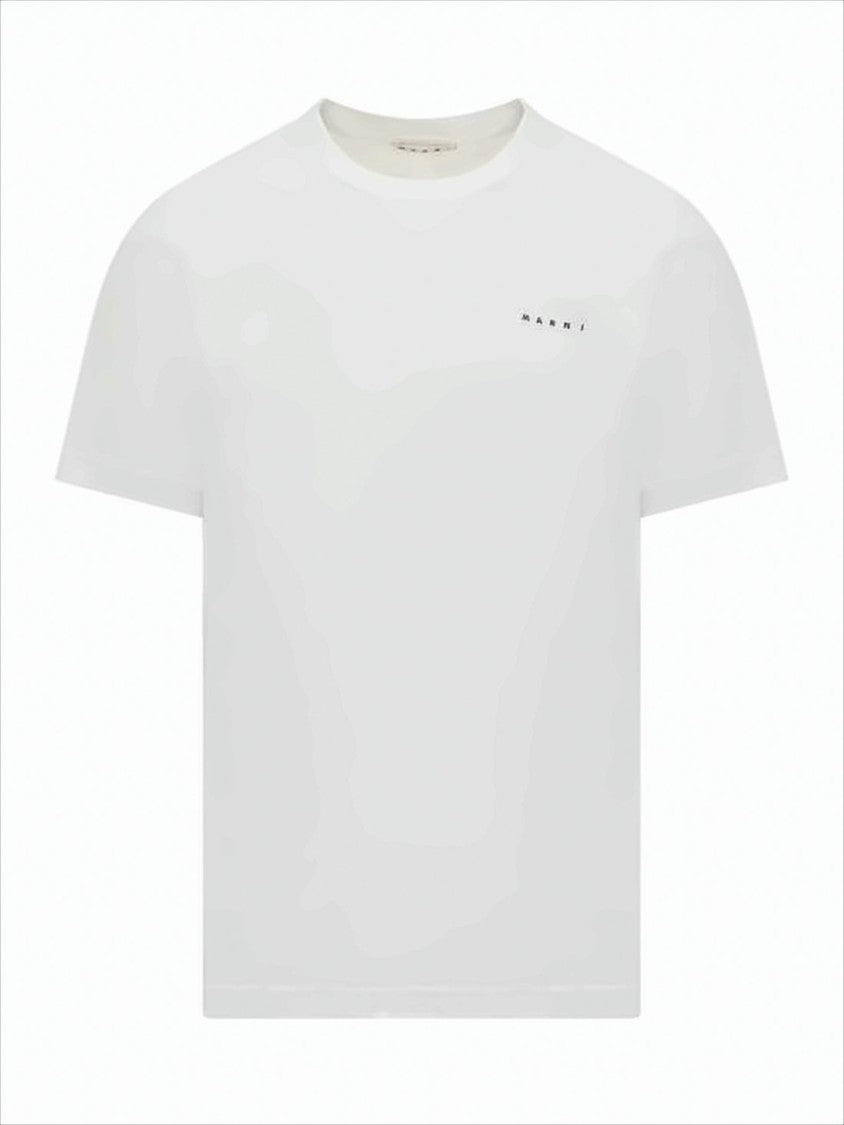 Marni Minimalist Cotton Short-Sleeve T-Shirt With Subtle Logo