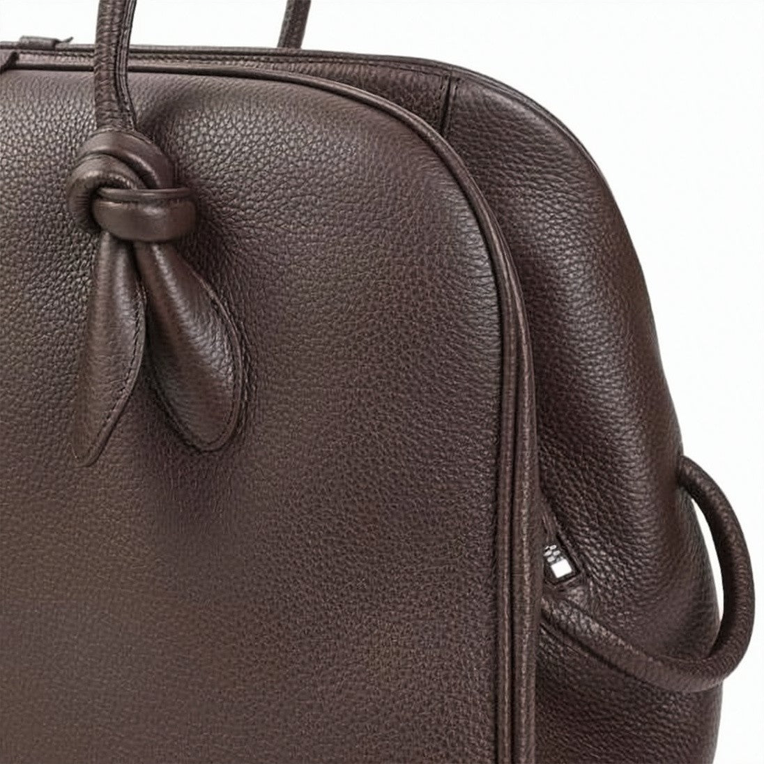 Jacquemus Pebbled Calf Leather Structured Shoulder Bag