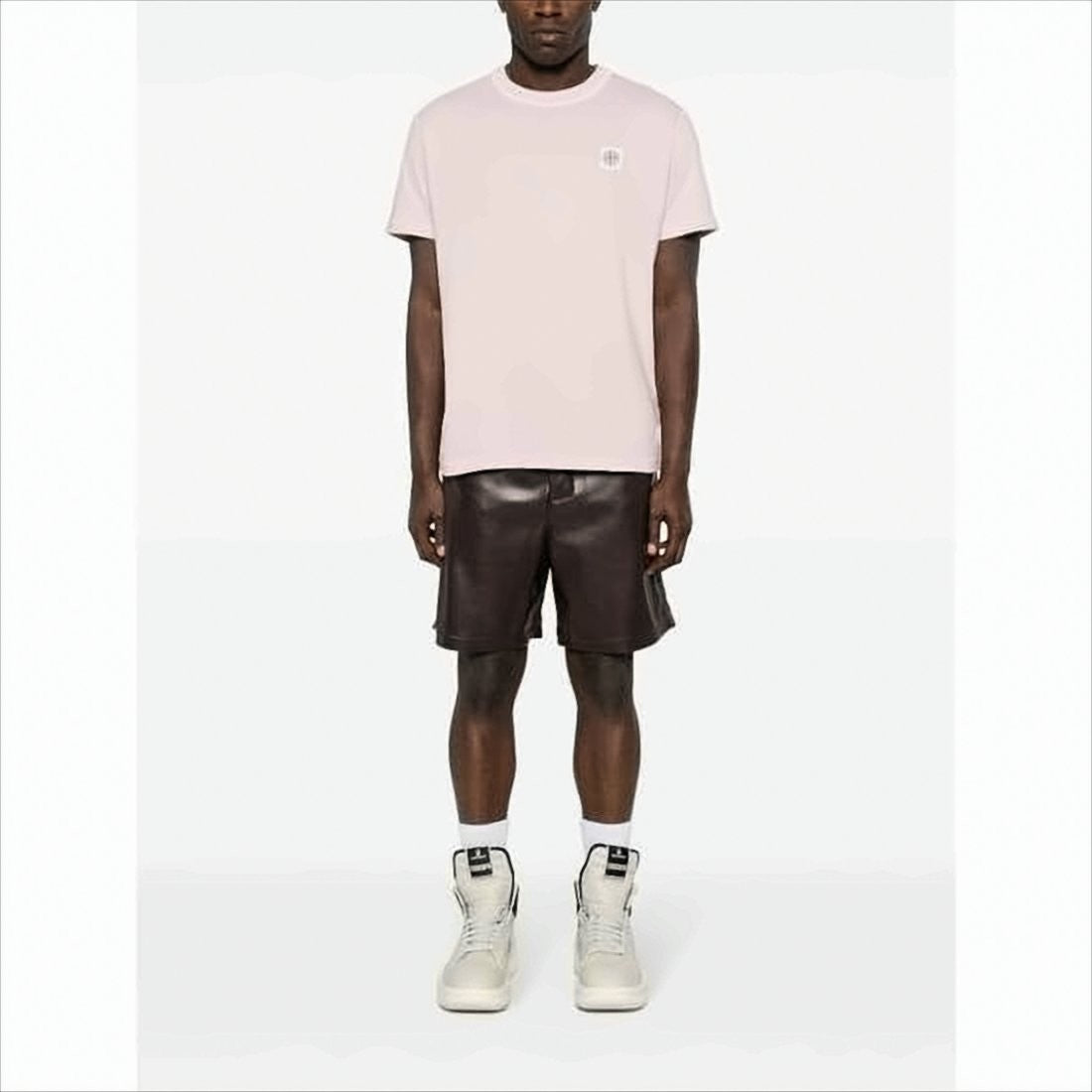 Stone Island Light Pink Short-Sleeve T-Shirt