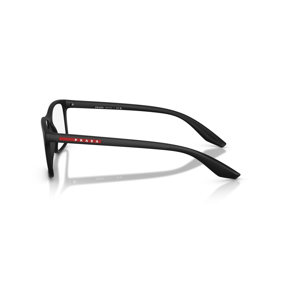 Prada Linea Rossa 0Ps 08Rv Matte Black Rectangular Sunglasses