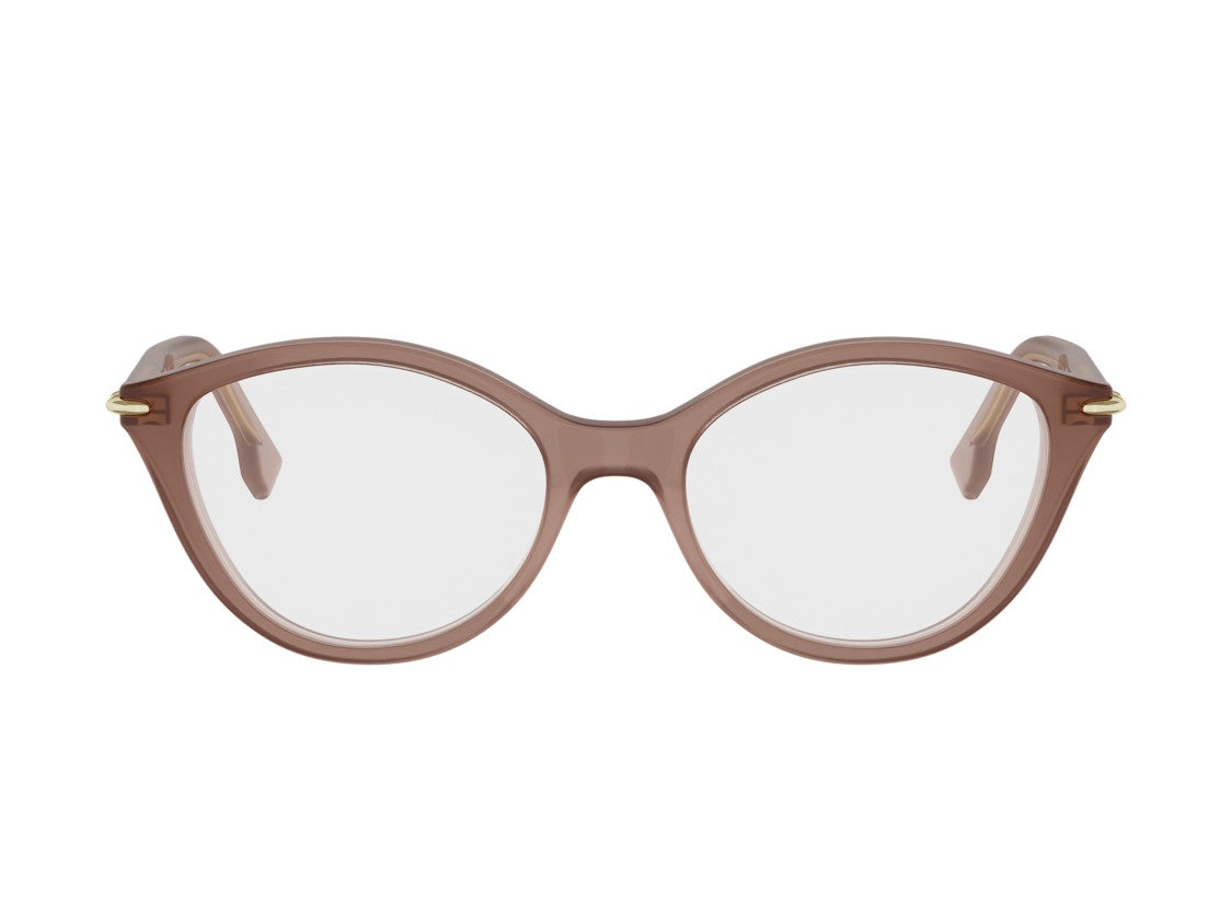 Fendi Translucent Brown Fe50154i Cat-Eye Eyeglasses