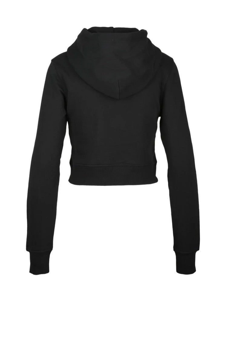 Diesel Black Cotton Women's Cropped Sweatshirt