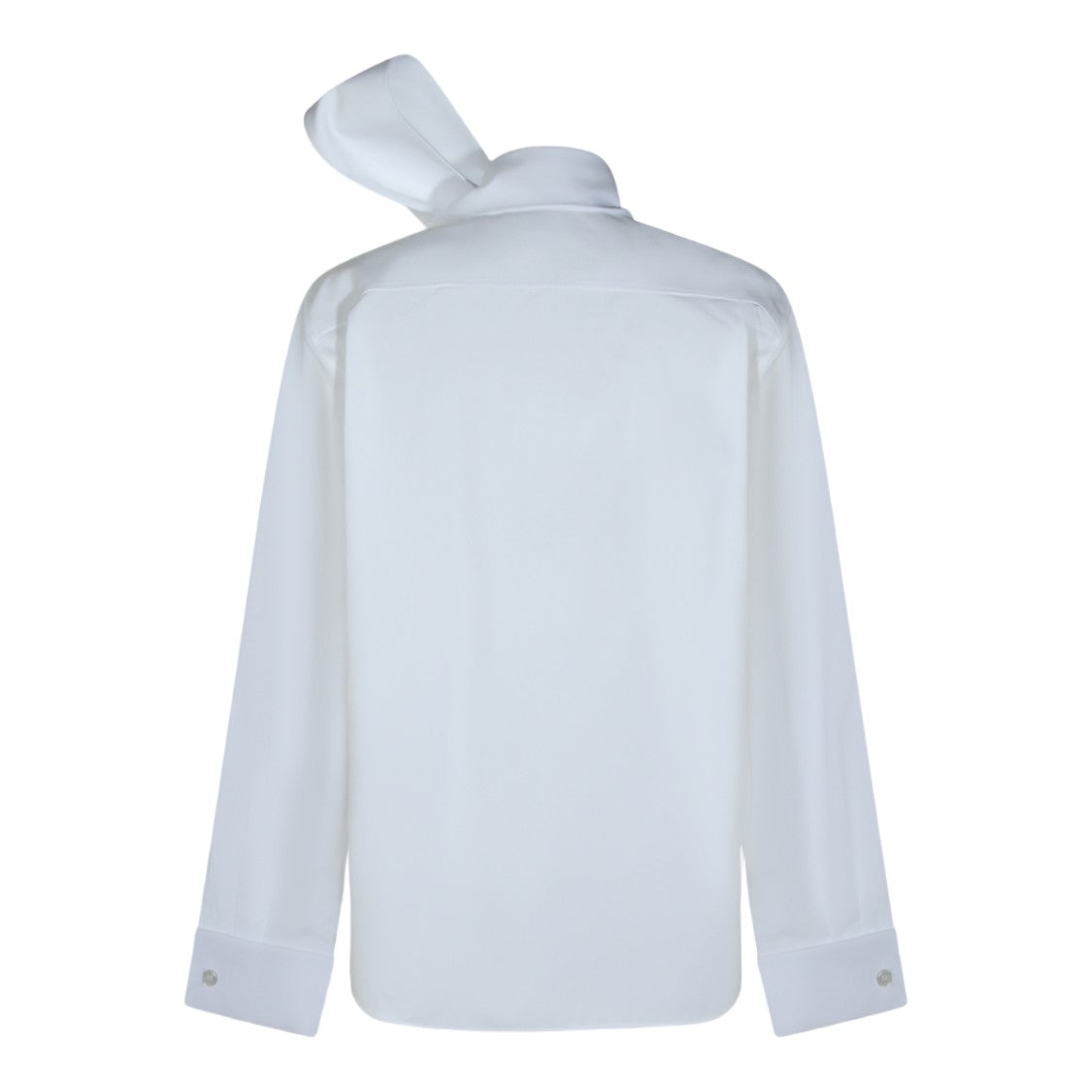 Saint Laurent Long-Sleeve Shirt With Oversized Bow Detail