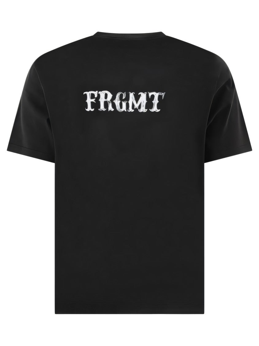 Moncler Relaxed Fit Black Graphic Print T-Shirt